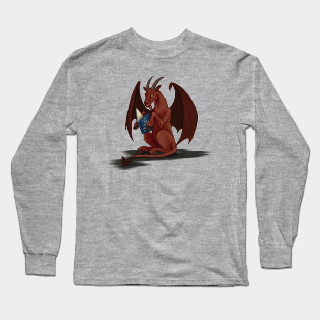 Cryptid Book Club - Jersey Devil Long Sleeve T-Shirt by ruthimagination